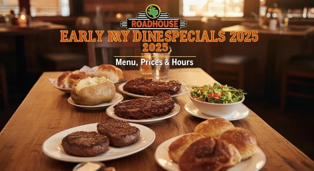 Texas Roadhouse guests enjoying Early Dine Specials between 3 PM and 6 PM.