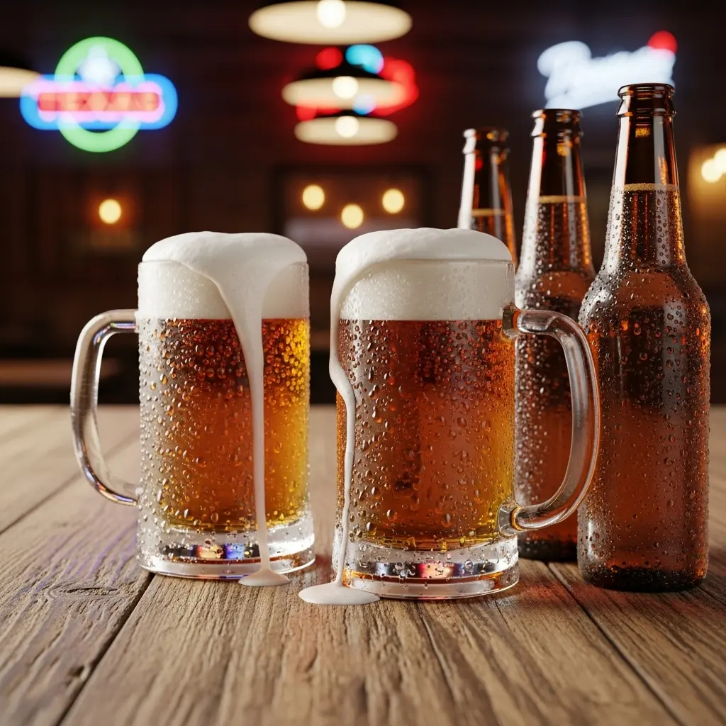 Texas Roadhouse Beer Selection - Draft Beers and Bottles