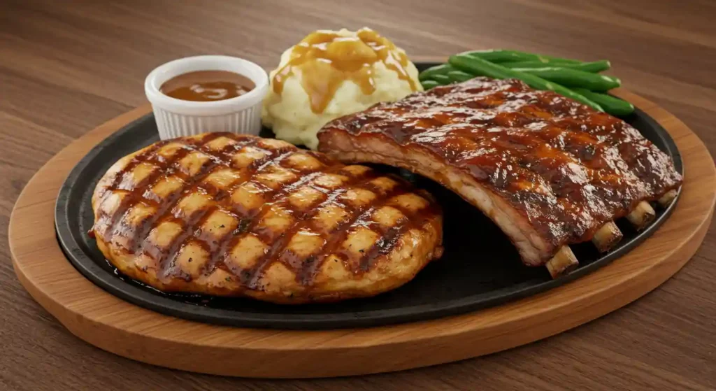 Grilled BBQ Chicken & Ribs - Texas Roadhouse Menu