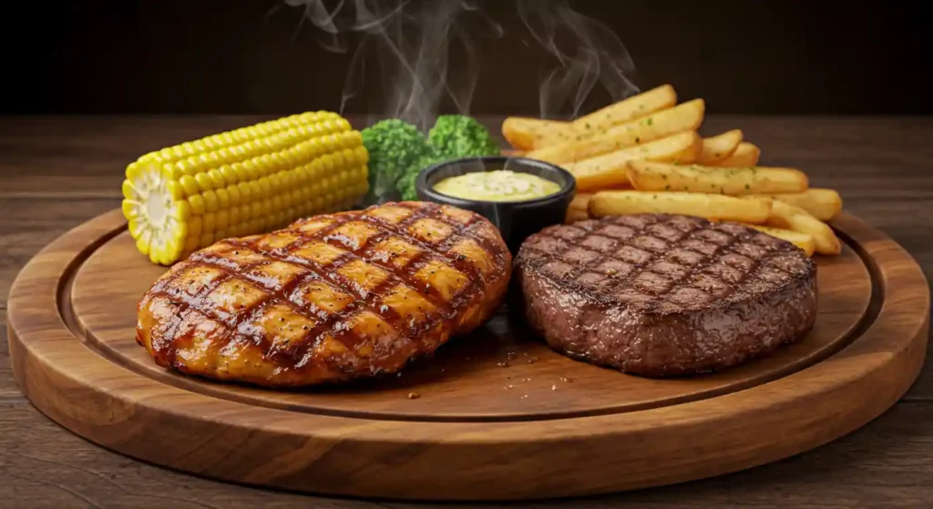 Grilled BBQ Chicken & Sirloin - Texas Roadhouse Menu
